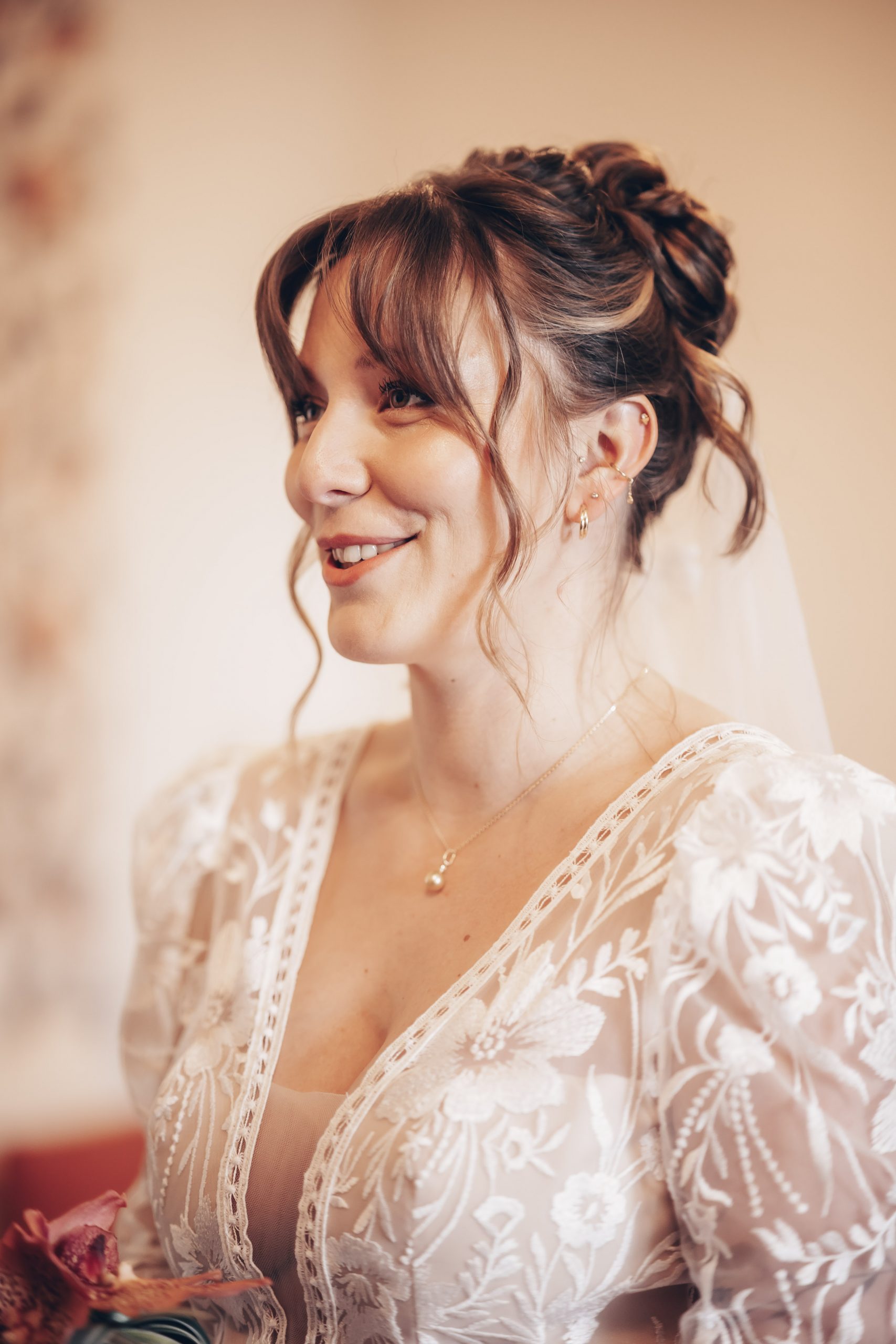 Boucles d'oreilles Mimosa Atelier joaillerie Artisan Joaillier Angers